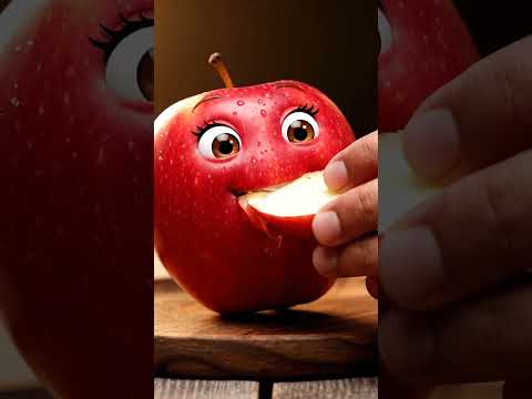 When the apple takes a bite out of… itself 🍎😳 #aivideo #asmr #aiasmr #viralvideo #youtubeshort