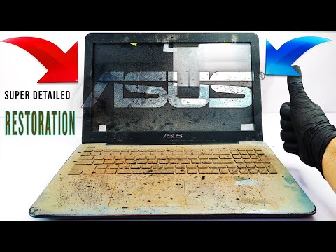 FIX TRUCK DRIVER'S ABANDONED LAPTOP - YOU WON'T BELIEVE HOW I RESTORED IT -DETAILED ASMR RESTORATION