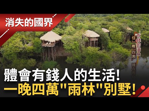 體會有錢的滋味! 住一個晚上要四萬 睡在雨林裡! 體驗水上別墅 野生動物伴你入眠 保護原始雨林面貌 享受自然也善待自然!│李文儀主持│【消失的國界PART2】20240219│三立新聞台