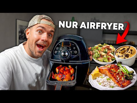 Ein Tag nur AirFryer Gerichte kochen 🤔 (ist das wirklich gut?!)