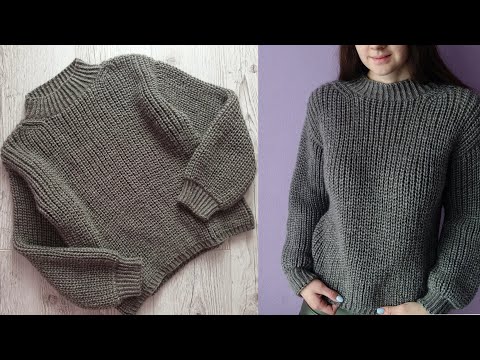 МК Базовый свитер полупатентной резинкой