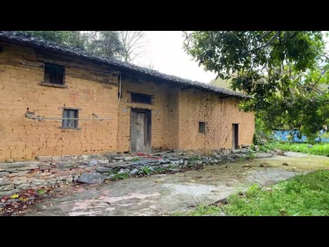 Single Man Goes into the Woods to Renovate Old House and FarmHouse for Animals | Restored Rooms