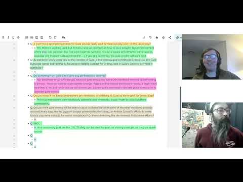 EmacsConf 2024 Q&A: Beguiling Emacs: Guile-Emacs relaunched!