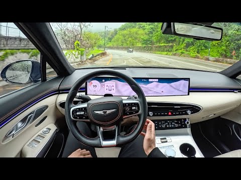 The New 2026 Genesis GV70 3.5T Sport POV Rain Drive (ASMR)