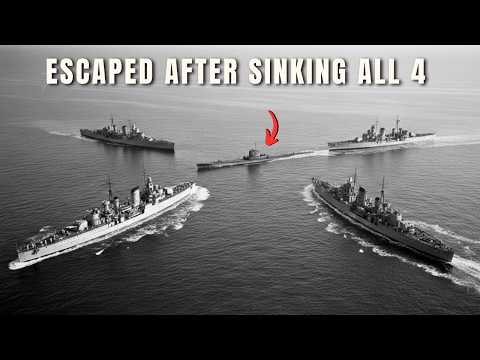 When 5 Japanese Destroyers Hunted This for 19 Hours — It Has Escaped After Sinking 4 of Them!
