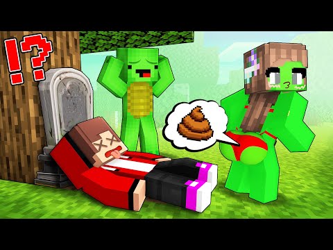 JJ are TRAPPED by Mikey`s Girl and Mikey in Minecraft - Maizen