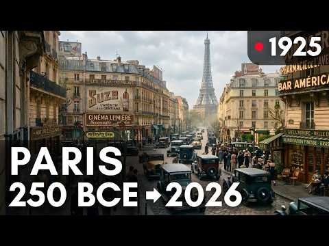 Evolution of Paris | Fixed-Camera Timelapse: 2200 Years in 15 Minutes