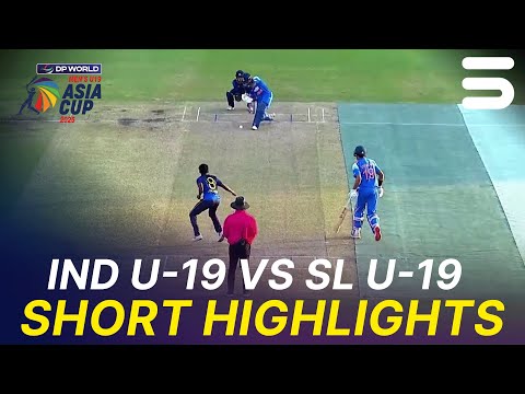 Short Highlights | India U-19 vs Sri Lanka U-19 | SF-1 | Asia Cup Men's U-19 | ZI1S