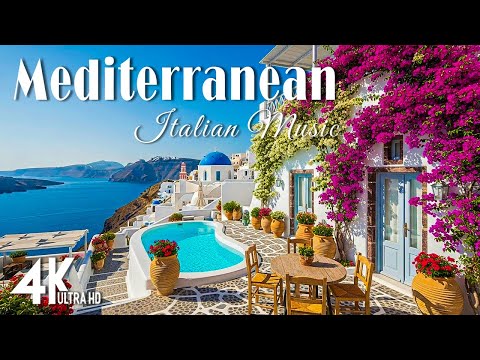 🌊 Mediterranean Chill Escape 🇮🇹 Relaxing Italian Coastal Music & Ocean Views🎶 Relax & Study