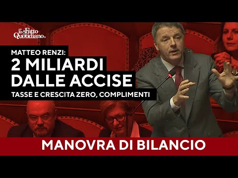 "€2 billion from excise duties, congratulations. Tax cuts and zero growth," Renzi said.