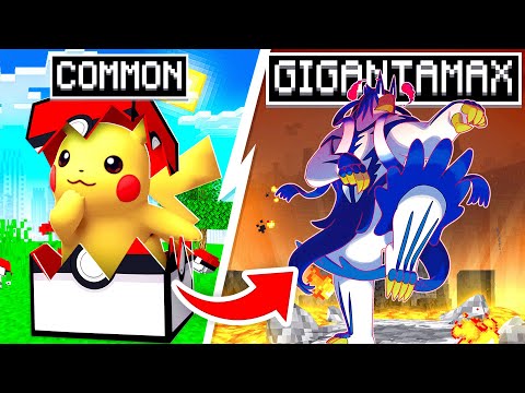 UPGRADING Lucky Blocks To GIGANTAMAX PIXELMON Lucky Blocks In MINECRAFT