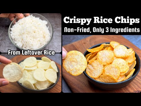 Turn Leftover Rice into Amazing Peri Peri Crispy Crackers (Non-Fried) | Gluten Free Snacks Recipe