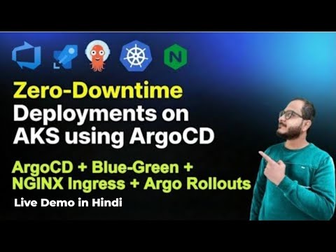 Blue-Green Deployment Using ArgoCD & Argo Rollouts | AKS Zero-Downtime Release (Hindi)