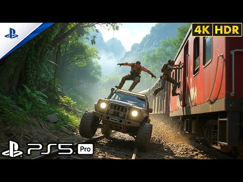 (PS5) A Train To Catch - Uncharted™ The Lost Legacy | ULTRA Graphics Immersive Gameplay [4K60FPSHDR]