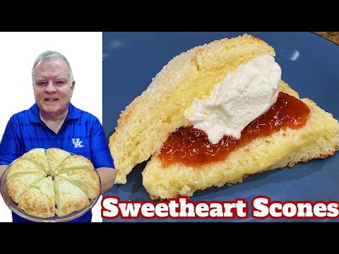 Sweetheart Scones - Tender Triangle Dough Baked into Golden Wedges in Time for Valentine’s Day!