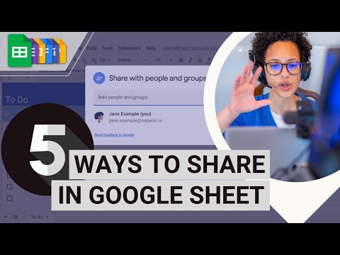 How to share a Google Sheet with Someone - 5 Ways