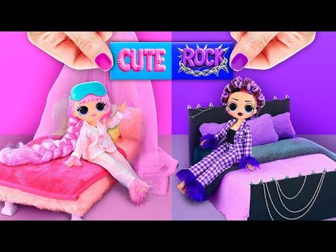 Cute and Rock Mini DIYs for L.O.L. Dolls! 9 Night Routine Ideas