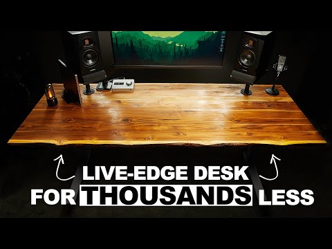 I DIY’d a Live-Edge Desk for THOUSANDS LESS