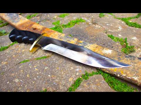 Making a Bowie Knife from a Leaf Spring