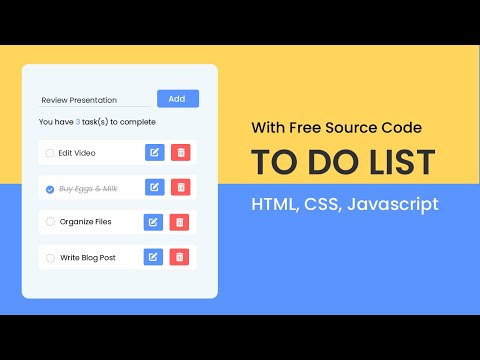 To Do List App With Javascript
