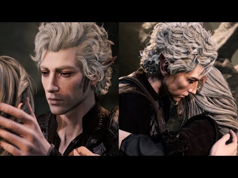 Using Gale's New End Game Kisses w/ Astarion & Free Cam | Baldur's Gate 3