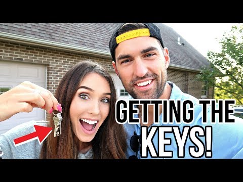 GETTING THE KEYS TO OUR NEW HOUSE!  (FIRST LOOK!)