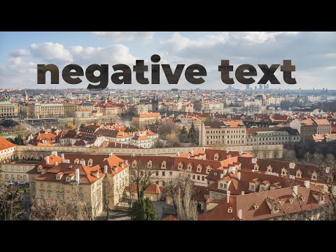 How to add NEGATIVE TEXT in CAPCUT