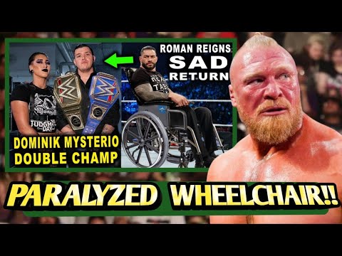 TRAGIC🛑 Brock Lesnar RETURNS and Broke Roman reigns Ankle leading him to sit on A WHEELCHAIR 💔
