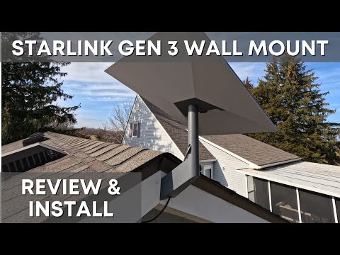Starlink Gen 3 Standard Wall Mount - Review and Install Tutorial