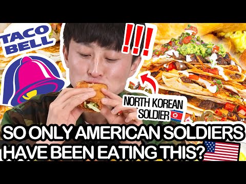 North Korean Soldier tries Taco Bell for the First Time!