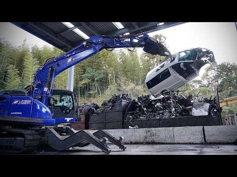 驚異の廃車プロセス。どんな車でも処理させる日本の車リサイクル専門企業