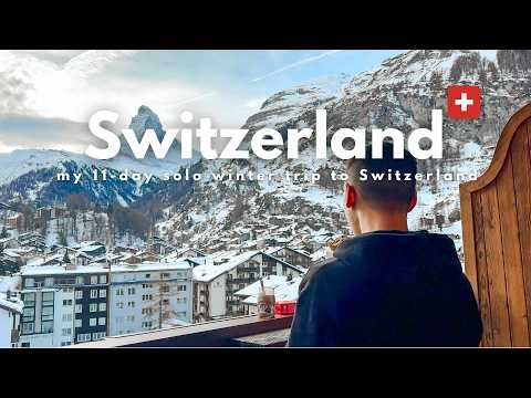 11 days introvert solo trip in winter Switzerland 🇨🇭