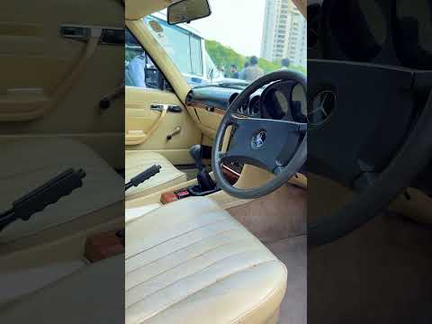 This isn't just any classic Mercedes — it's the 280 SLC, Spotted at Frere Hall Karachi.