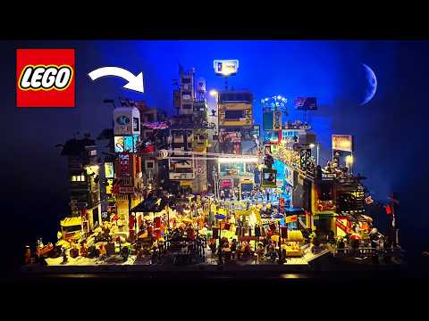 I built a Lego Ninjago Cyberpunk City