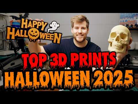 Top 3D Prints for Halloween 2025 🎃👻 Best Pumpkin Orange & Must-Try GLOW-IN-DARK Filament!