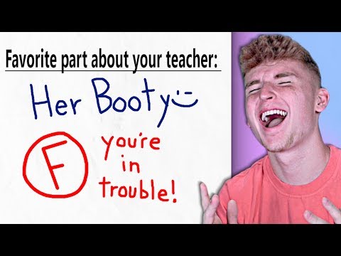 The FUNNIEST Kid Test Answers..