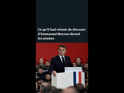 Ce qu’il faut retenir du discours d’Emmanuel Macron aux armées