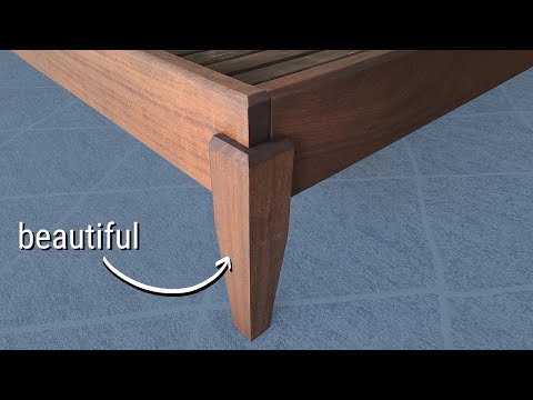 Building A Modern Bed Frame (So Easy a Toddler Can Do It!)