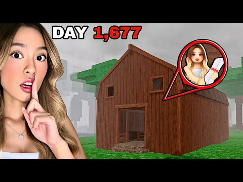 I Survived In A BARN For 99 Nights in The Forest..