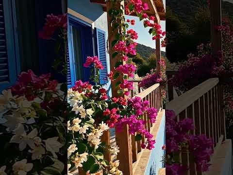 sun rise magnificent village home garden asmr