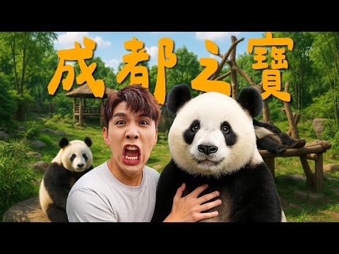 成都的另類旅遊方式｜跟很多隻熊貓近距離…｜幹話多過景點的行程😂【成都八點檔】