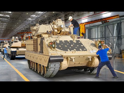 Inside Factory Rebuilding US Army’s Massive Armored Vehicles