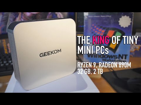 GEEKOM A9 Max Mini PC - Gaming & Productivity Beast in a Tiny Package - Ryzen AI 9 HX 370