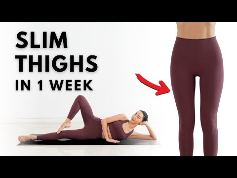 Get Rid of Thigh Fat in 1 Week - 20 Min Slim Thighs Workout (Floor Only)