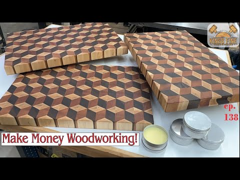 138 - 3D End Grain Cutting Board Cube Pattern