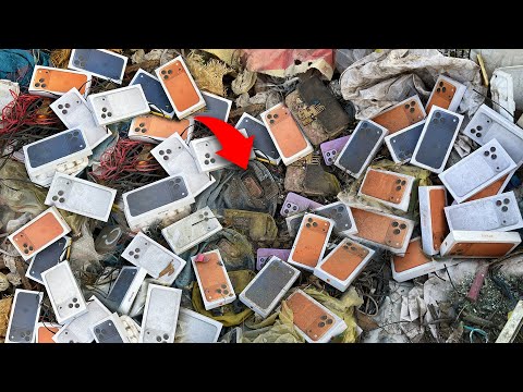 Great Day!😱 i found a lots iPhone 17 Pro and dollars - restoration samsung galaxy note 8 cracked