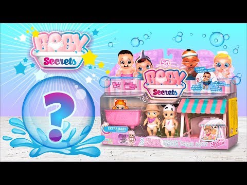 Baby Secrets Spielsets zum Auspacken. Wer versteckt sich in der Badewanne?