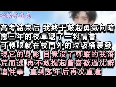 【獨家心動】高考結束後，我終於鼓起勇氣向暗戀三年的校草遞了一封情書。可轉眼就在校門外的垃圾桶裏發現它的身影。自覺沒了尊嚴的我落荒而逃，再不敢提起曾喜歡過沈辭這件事。直到多年後再次#小說 #言情