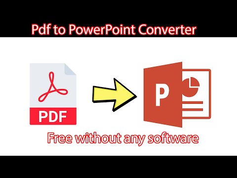 Pdf to PPT converter  || convert pdf to ppt without software