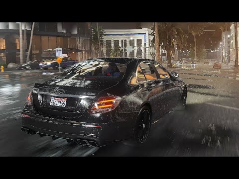 GTA 5 Realistic Rain Reflection With Photorealistic Graphics Mod Gameplay On RTX4090 Ray Tracing